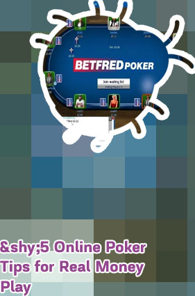 Play real poker for money online
