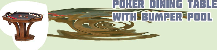 Poker bumper pool table